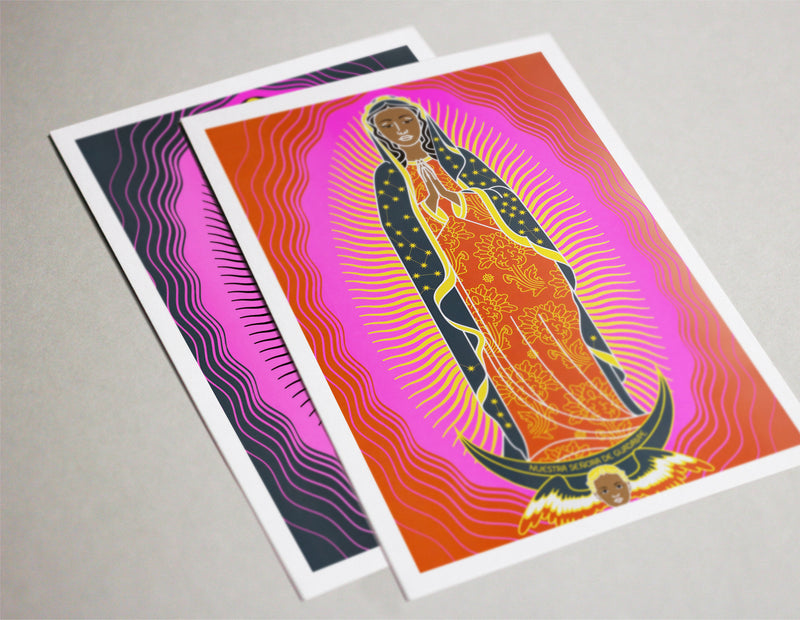 tuttiSanti - 2 small prints collection - Nuestra Señora de Guadalupe & Nuestra Señora de la Santa Muerte