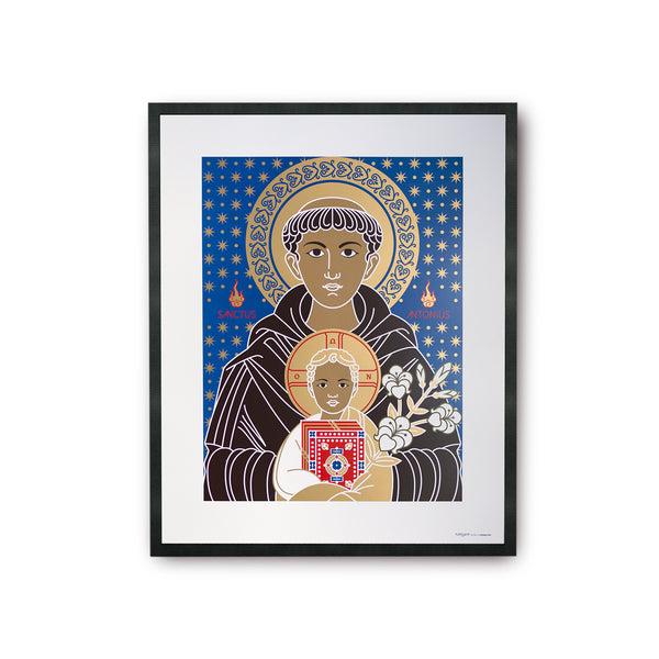 tuttiSanti - poster - Saint Anthony - Sant'Antonio - front - shop design contemporary art prints