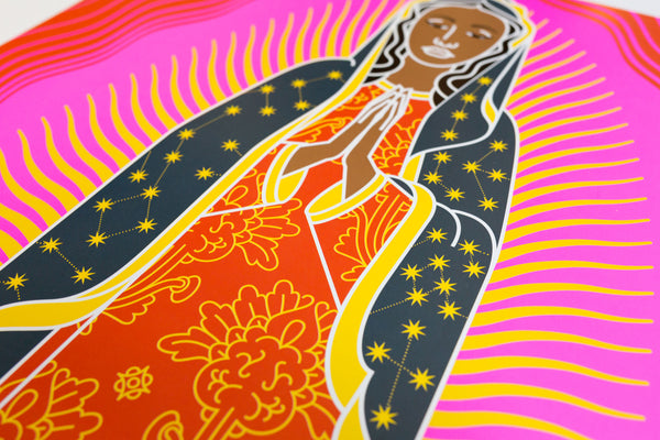 tuttiSanti - poster - Nuestra Señora de Guadalupe - side - shop design contemporary art prints