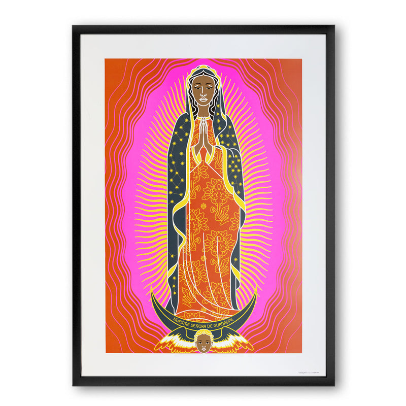 tuttiSanti - poster - Nuestra Señora de Guadalupe - front - shop design contemporary art prints